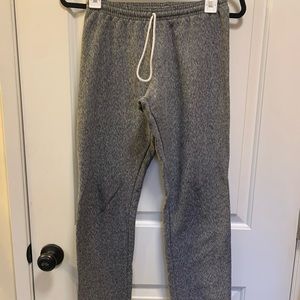 American Apparel Sweatpants grey/gray elastic waist and pant legs